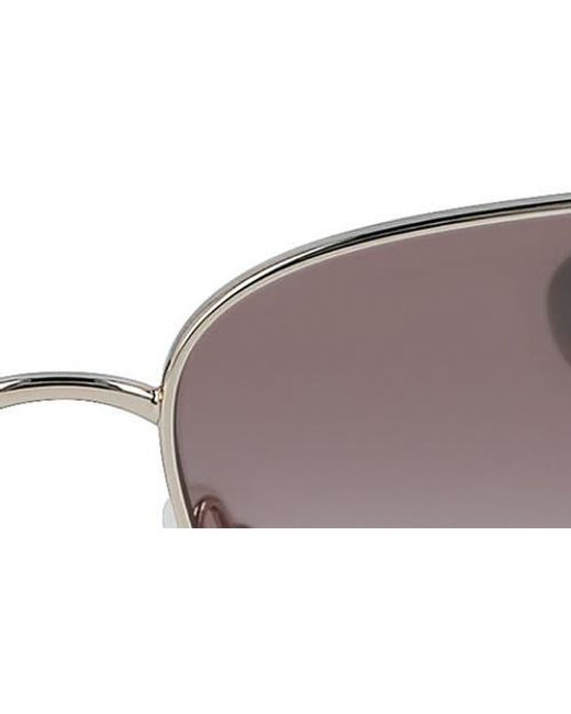 Longchamp Multicolor 58Mm Gradient Rectangular Sunglasses