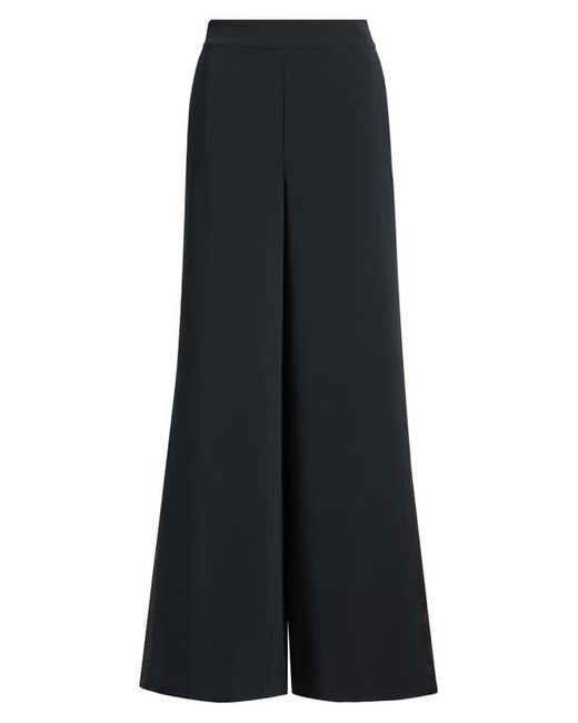 Rag & Bone Black Melanie Crepe Wide Leg Pants