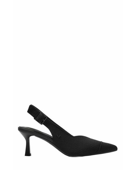 VIVAIA Black Addison Pointed-Toe Slingback Sandals