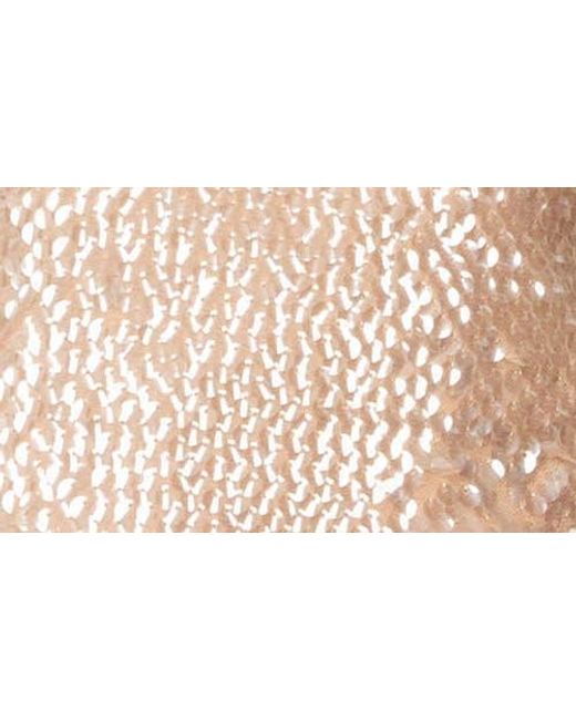 Edikted Green Sequin Strapless Handkerchief Crop Top