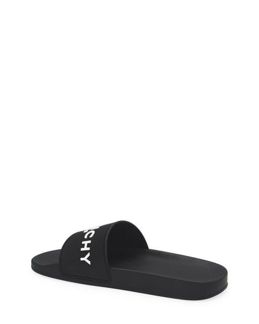 Givenchy Black Logo Slide Sandal for men