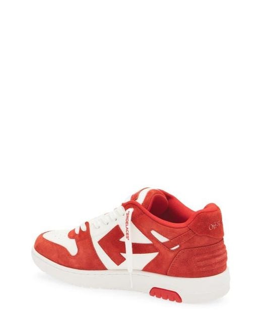 Off-White c/o Virgil Abloh Red Out Of Office Low Top Sneaker for men