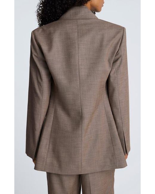 Kenneth Cole Brown Double Breasted Contour Jacket