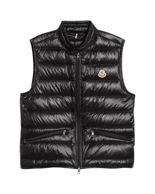 Moncler Black Gui Packable Down Vest for men