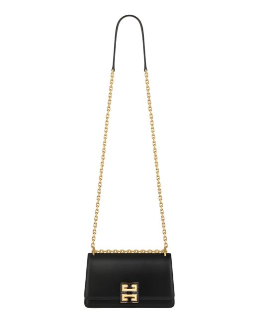 Givenchy Black Small 4g Leather Shoulder Bag