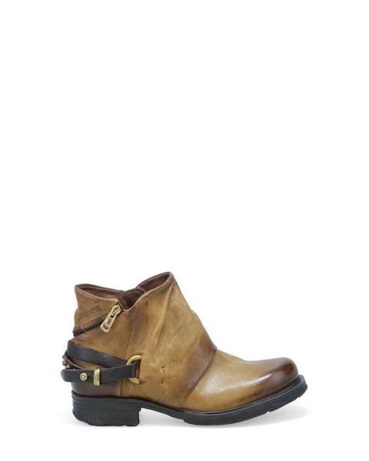 A.s.98 Brown Steve Studded Bootie