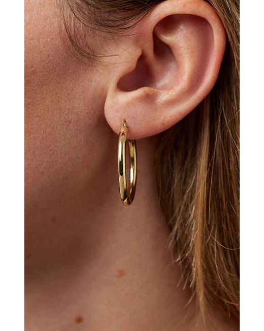 Ana Luisa White Chunky Hoop Earrings