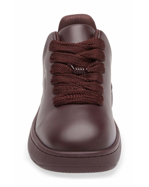 Burberry Brown Leather Box Sneaker for men