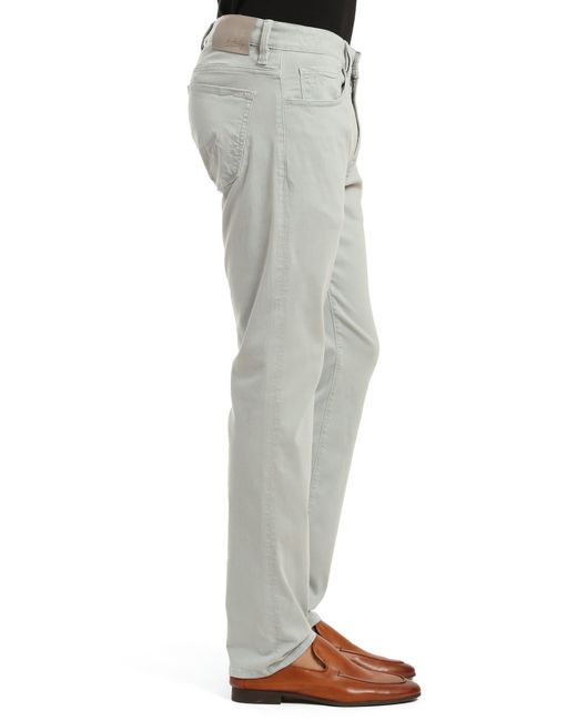 34 Heritage Gray Courage Straight Leg Twill Pants for men