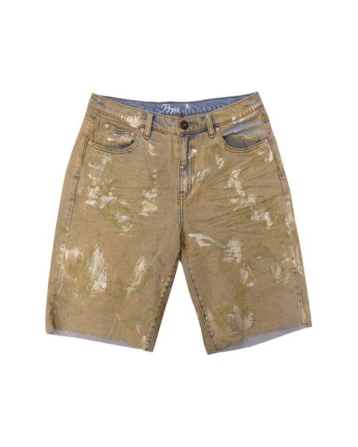 PRPS Green Logan Denim Shorts for men