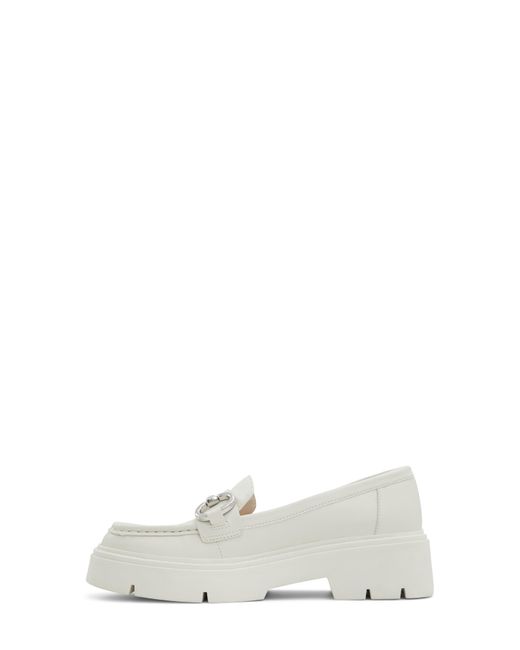 ALDO Miska Platform Bit Loafer in White | Lyst