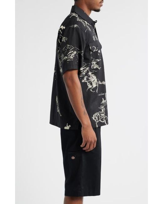 Dickies Black Savage Work Button-Up Shirt for men