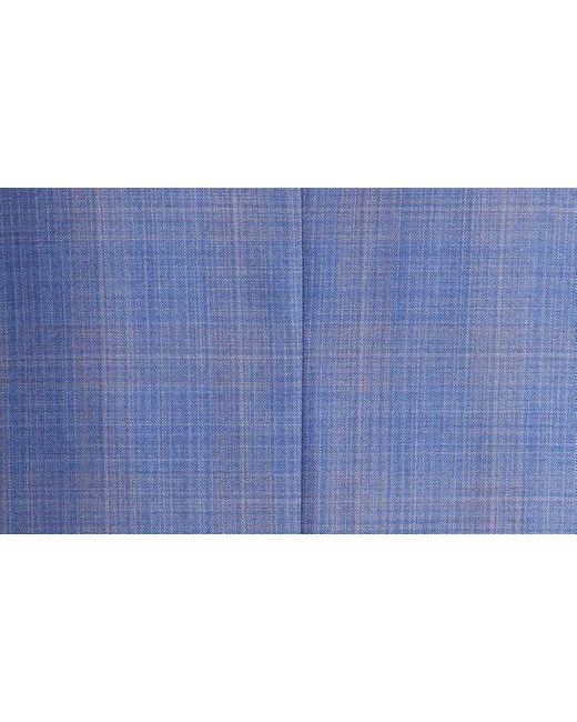 Peter Millar Blue Plaid Wool Sport Coat for men