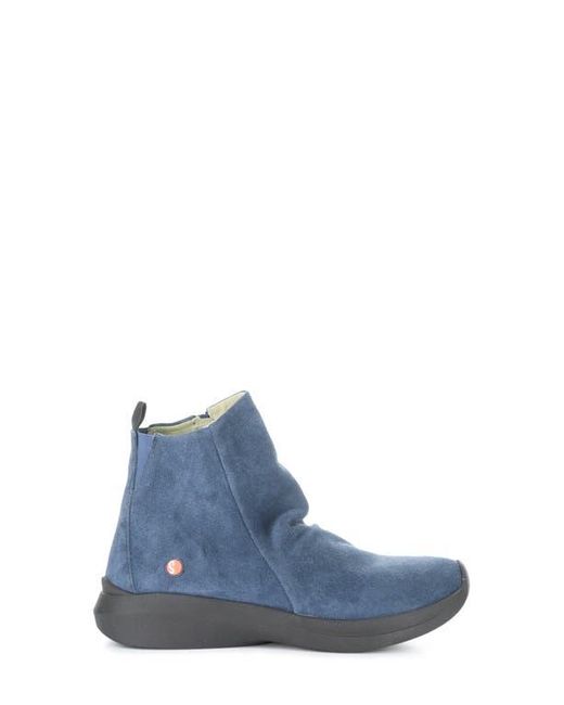 Softinos Blue Gujy Platform Wedge Bootie