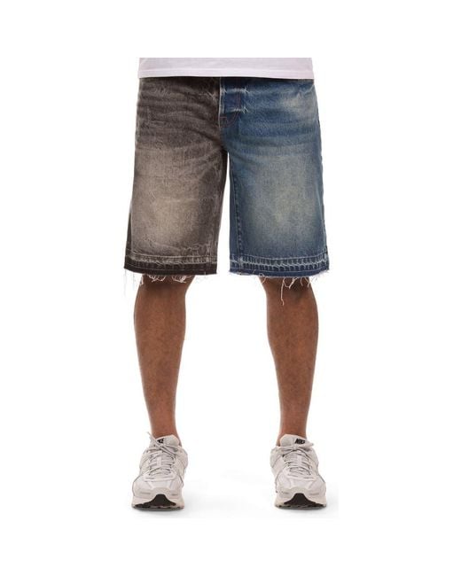 BBCICECREAM Blue Vault Shorts for men