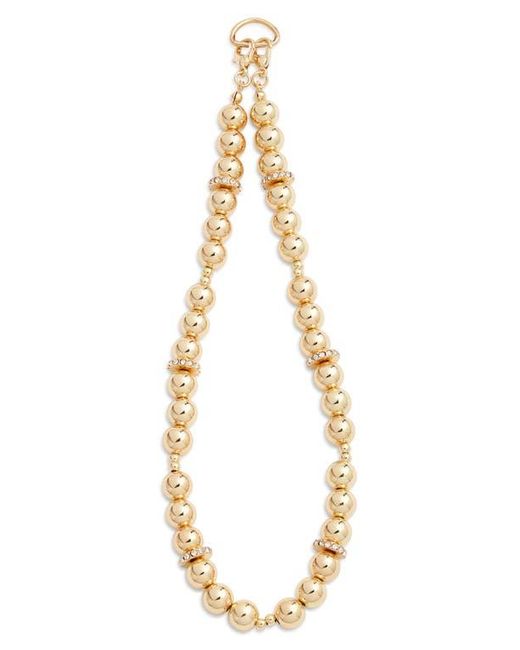 BaubleBar Metallic Pisa Pavé Beaded Phone Wrist Strap