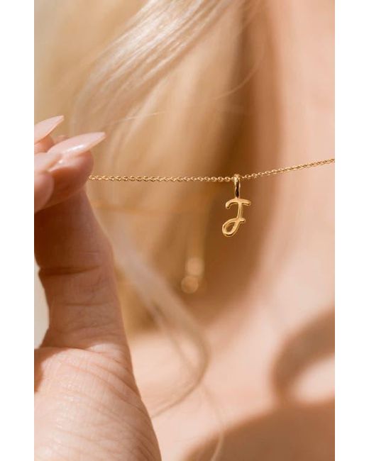 MADE BY MARY White Script Initial Charm