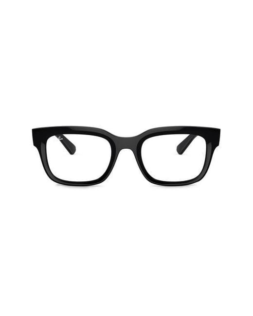 Ray-Ban Black Chad 54Mm Rectangular Optical Glasses for men