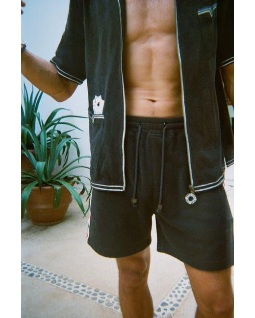 Tombolo Black 'Vicey Dicey' Cabana Shorts