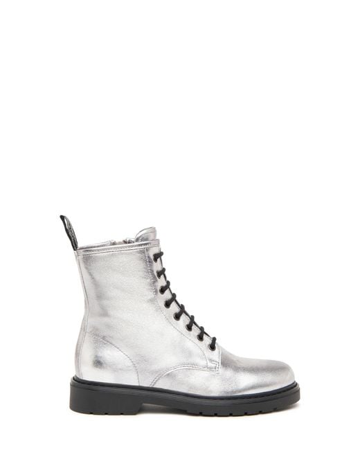 Nero Giardini White Clean Combat Boot
