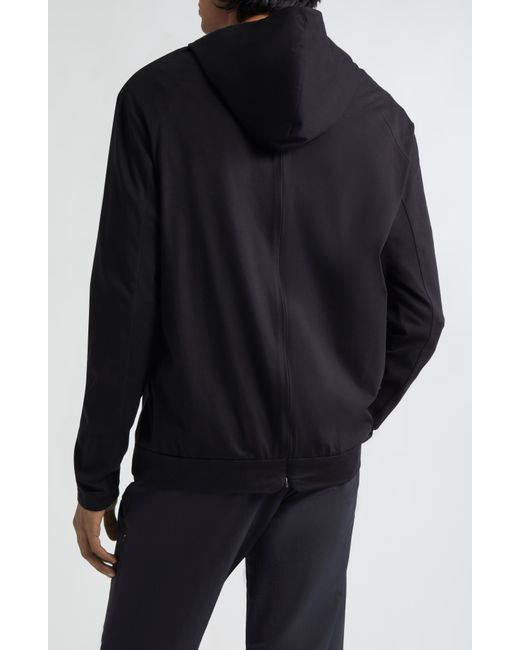 Post Archive Faction PAF Black 6.0 Cotton Blend Full Zip Hoodie Right for men