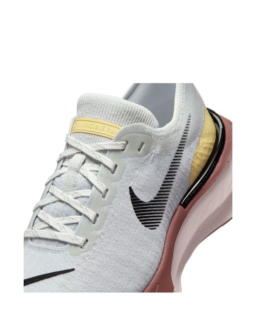 Nike White Zoomx Invincible Run 3 Running Shoe