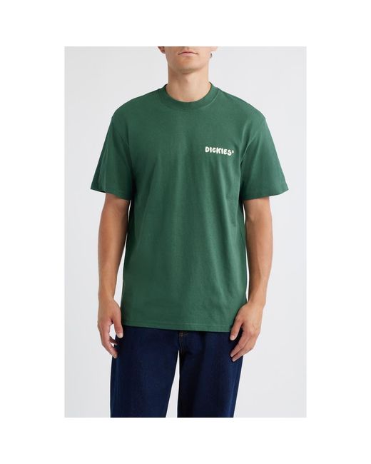 Dickies Green Gordonsville Logo Graphic T-Shirt for men