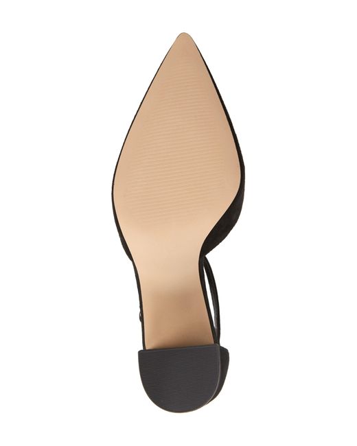 Nordstrom Black Paola Ankle Strap Pointed Toe Pump