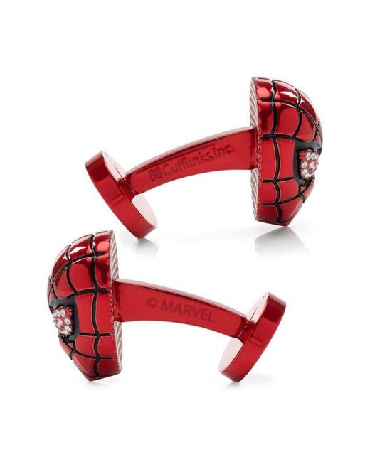 Cufflinks Inc. Red 3D Spider- Cuff Links for men