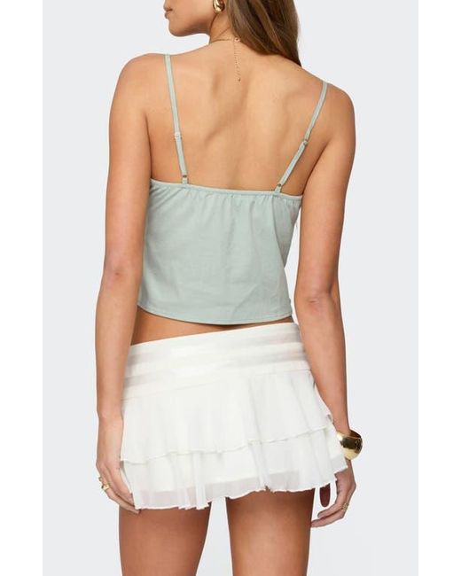 Edikted Blue Sequin Beaded Camisole