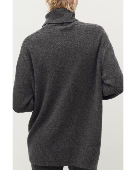 Mango Black Turtleneck Sweater
