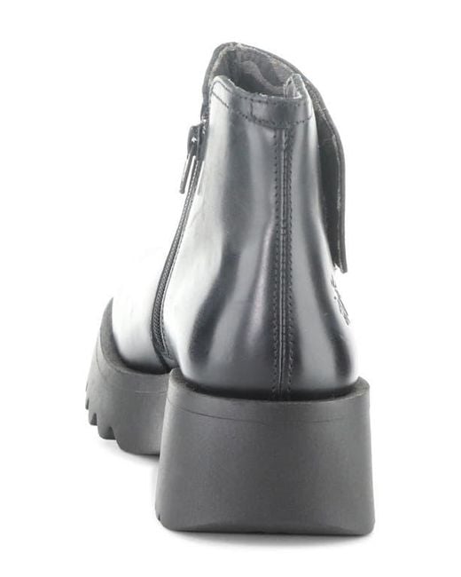 Fly London Gray Mufe Platform Wedge Bootie