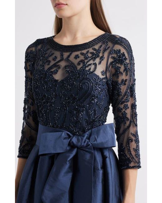 beaded dress plt Illusion Beaded Tulle Dress – Elilhaam main image 0