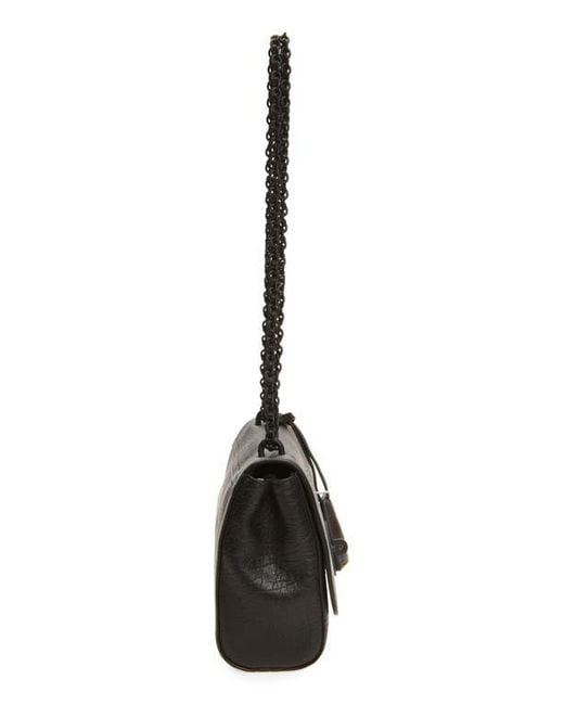 Mulberry Black Lily Grained Leather Shoulder Bag