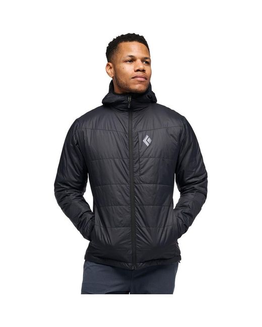 Black Diamond Blue Solution Hooded Jacket for men