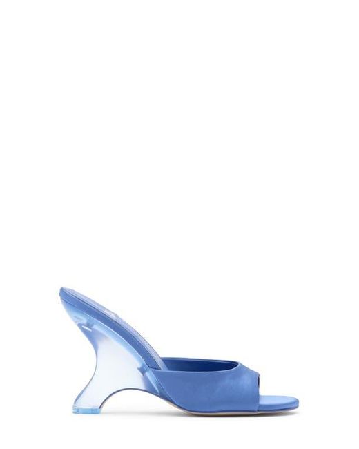 Jeffrey Campbell Blue Mew 2 Satin Slide Sandal