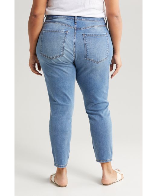 Kut From The Kloth Blue Naomi High Waist Ankle Slim Jeans