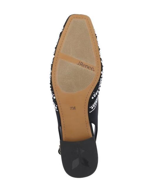 J. Reneé Blue Nicolette Slingback Flat