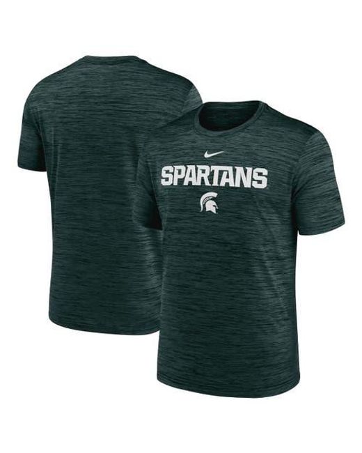 Nike Green Michigan State Spartans 2025 Sideline Velocity Performance T-Shirt for men
