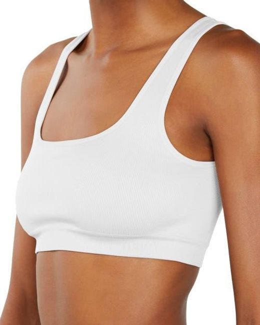 LDMA White High Sculpt Bra Rib