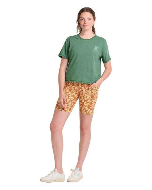 Toad & Co. Green Boundless Jersey Short Sleeve Crew