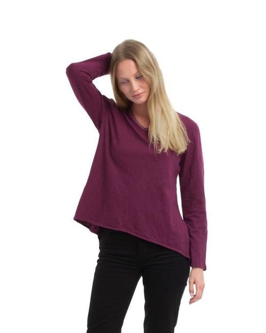 Wilt Blue Metallic Thread V-Neck