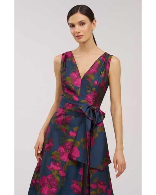 Kay Unger Red Elisa Sleeveless Cocktail Dress