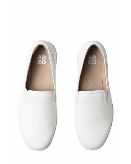 ABEO White Encore Slip On Sneaker