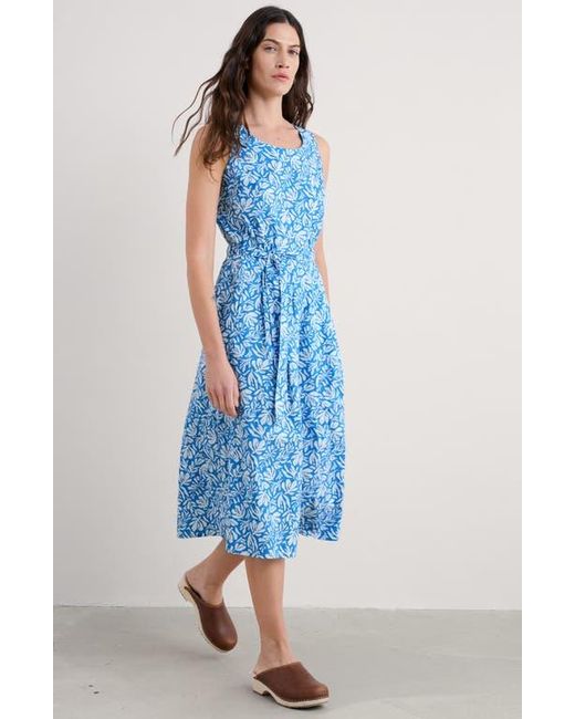Seasalt Cornwall Blue Belle Sleeveless Fit & Flare Dress