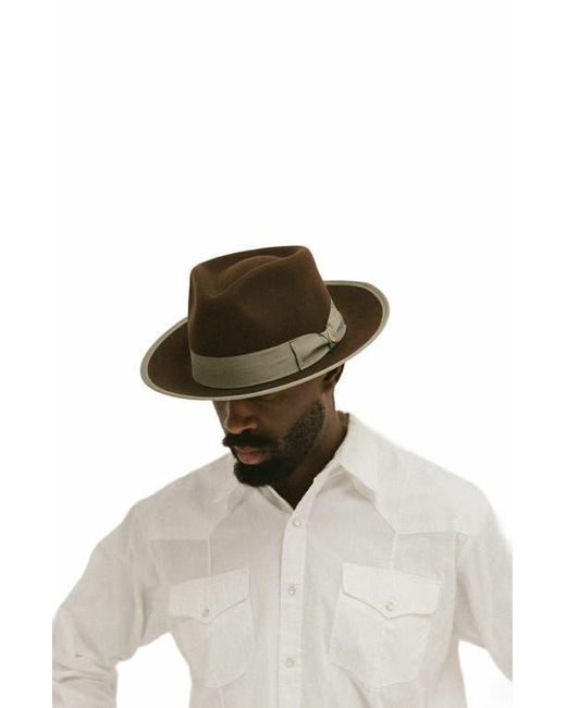 Two Roads Hat Co. Brown Waterloo Fedora for men