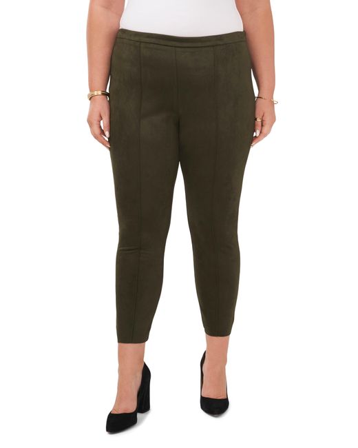 Vince Camuto Green Faux Suede leggings