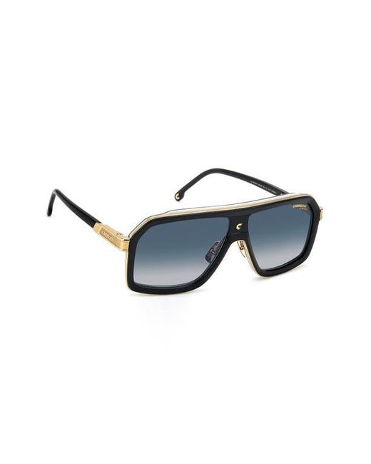 Carrera Blue 60Mm Gradient Rectangular Sunglasses for men