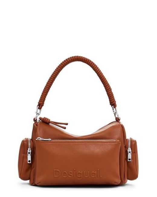 Desigual Brown Faux Leather Shoulder Bag