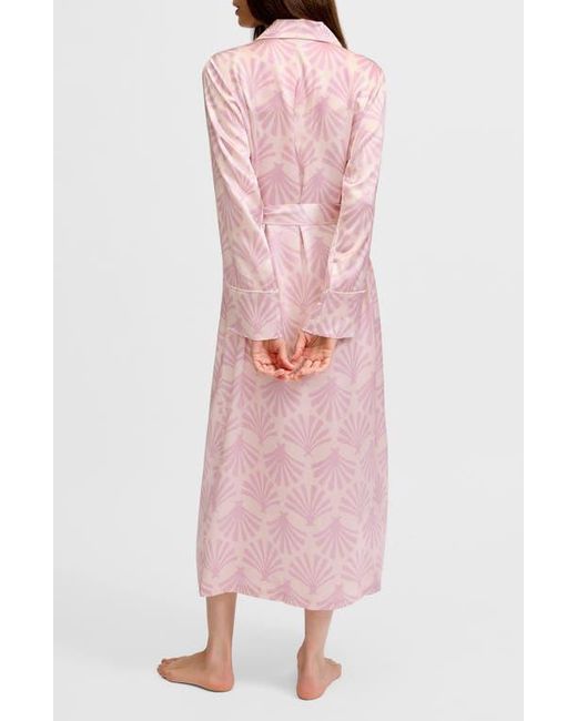 Petite Plume Pink Silk Robe